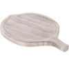 Vintiquewise Wood Pizza Peel Leaf Shape Serving Tray Display Tray Charger - 3 of 4