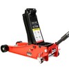 Floor jack,4-ton floor jack,steel,floor jack with double piston quick lift pump,capacity of 4 tons,red,for most cars,trucks,and SUVs - 2 of 4
