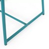 Modern Mesh Outdoor End Table, Rectangle Powder-Coated Metal Patio End Table for Outside Use, Patio Side Table -Christopher Knight Home - 2 of 4