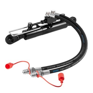 VEVOR Hydraulic Top Link Cat.1-1 (8-1/4 in, 18-1/8~26-3/8 in ), Hydraulic Cylinder with 2 Hoses & G3/8" Check Valve - 1 of 4