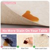 Aoibox Faux Leather Placemats Set of 6 - Waterproof, Heat Resistant, Anti Slip for Indoor & Outdoor Dining, Easy Clean, Elegant Beige Design - 4 of 4