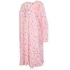 JEFFRICO Womens Long Sleeve Nightgowns Sleepwear Soft Pajama Dress Nightshirts - 3 of 4