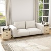 Resenkos Wood Nightstand With Charging Station, Bedside Table With 2 Drawers, Night Stand With Storage For Bedroom, - 4 of 4