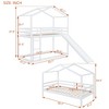 NicBex Twin Over Twin Bunk Bed with Guardrail and Roof,Twin Loft Bed with Ladder and Slide,Modern Bunk Beds,Noise Reduced Bunk Beds for Bedroom - 3 of 4