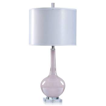 Lexi Glass Body/Base Table Lamp with Shade White - StyleCraft