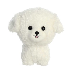 Aurora Small Bichon Frise Teddy Pets Playful Stuffed Animal White 7" - 1 of 4