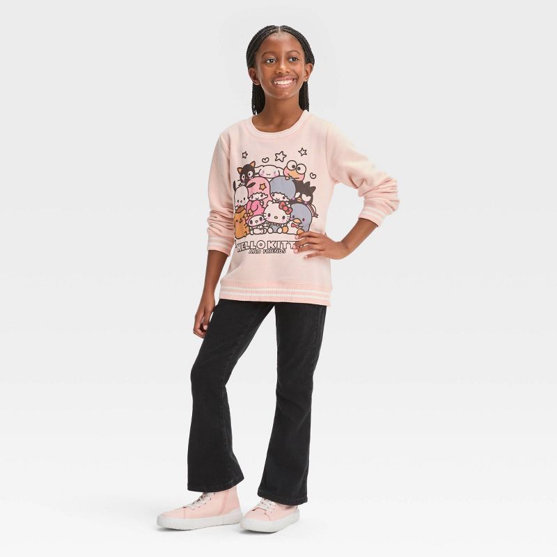Girls&#39; Hello Kitty &#38; Friends Dreamy Pullover Sweatshirt - Pink, 3 of 4