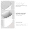 SEVOBAL Indoor Trash Cans 13 Gallon Plastic Trash Can with Lid Touchless Garbage Can Fits Any Kitchen, Bathroom, Office, White, 16.06"*12.36"*24.29" - 2 of 4