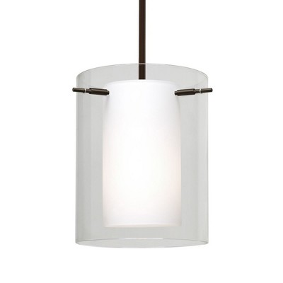 Besa Lighting Pahu 8 1 - Light Pendant in  Bronze