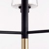 Quorum Lighting Dalia 3 - Light Chandelier in  Noir/Aged Brass - 2 of 2