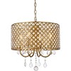Elegant Lighting Elise 17 inch pendant in brass - 3 of 4