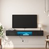KTMBDW Floating TV Shelf, 63'' Wall Mounted TV Stand Floating TV Console Media Entertainment Under TV Shelf for Bedroom, Livingroom - 4 of 4
