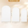 Garvee White Arch Backdrop Cover Set of 3 (6Ft/6.6Ft/7.2Ft), Polyester+Spandex Bottom Zipper Design Arch Backdrop Stand for Wedding Ceremony Banquet - 2 of 4