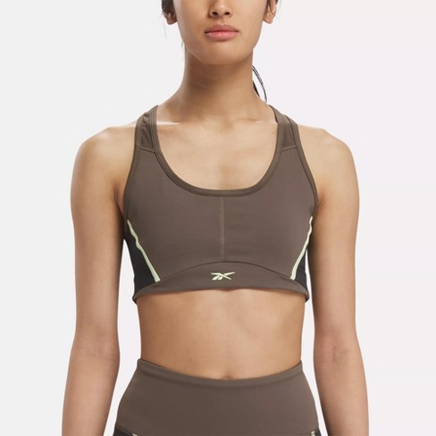 Reebok Lux Racer Padded Colorblock Bra Xs Grout : Target