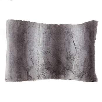 Oversize Animal Print Faux Fur Throw Pillow - Saro Lifestyle