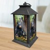Briarwood Lane Everyday Lantern 13.5" x 5.5" x 5.5" Black Bear Family Lantern - 2 of 3