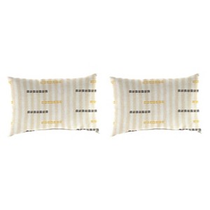 2pk Outdoor Wicker Pillow Set - Jordan Manufacturing - 1 of 4