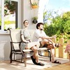2-Person Outdoor Glider Bench, Patio Glider Loveseat Chair with Powder Coated Steel Frame¨Û2 Seats Porch Rocking Glider for Backyard, Lawn, Garden - 2 of 4