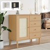 vidaXL SENJA Sideboard Storage Cupboard Furniture Rattan Look Solid Wood Pine - 2 of 2