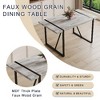 CAVINAS Modern Rustic Industrial Rectangular Dining Table for 4-6, Kitchen Table with 1.5" Thick Tabletop & Metal Legs, Desk for Kitchen Dining Room - 4 of 4
