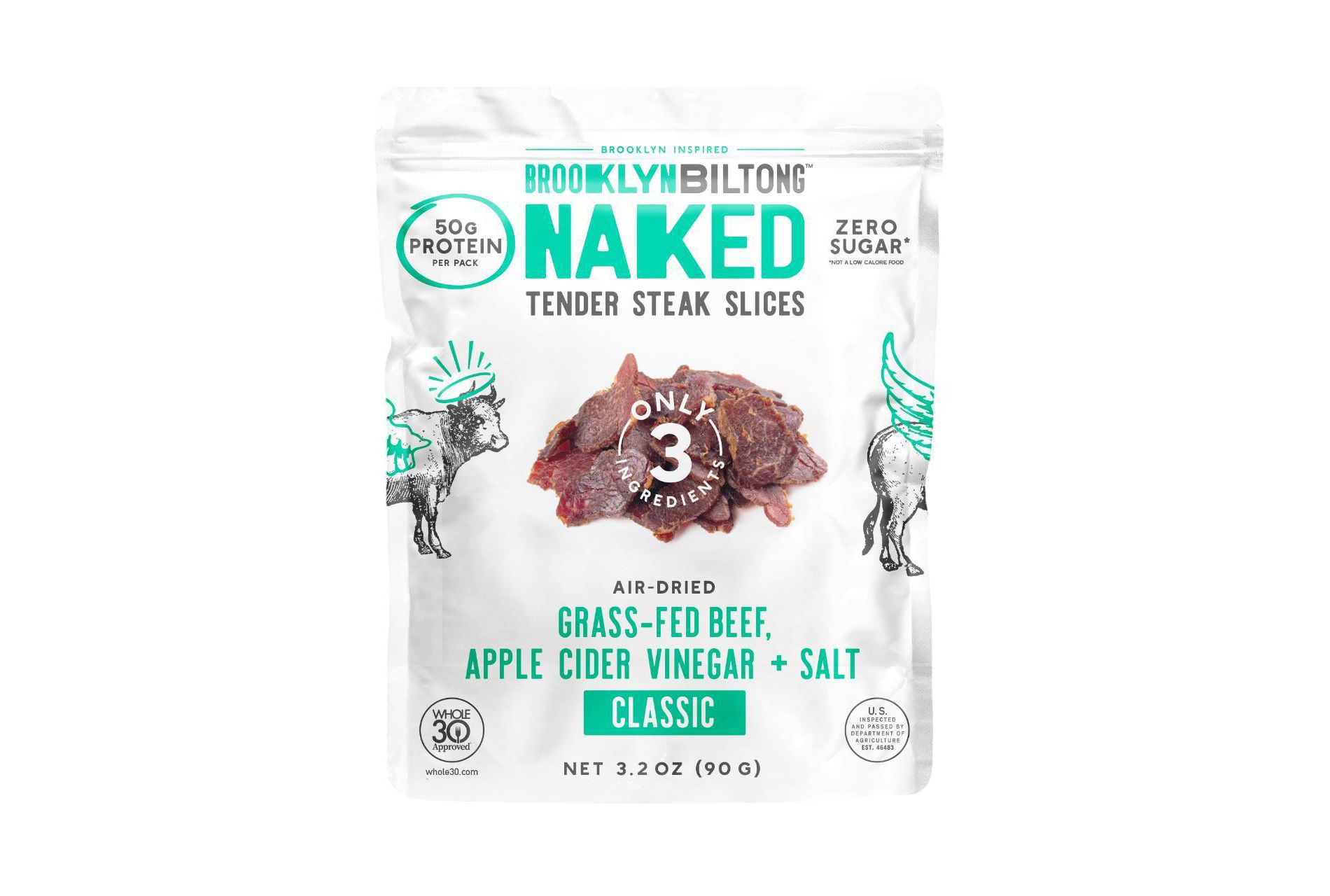 Brooklyn Biltong Classic Tender Steak Jerky Slices - 3.2oz