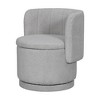 CAVINAS Upholstered Accent Chair with Storage Space,Modern Swivel Chairs for Bedroom,Reading Room,Gray/Beige/Pink - 4 of 4