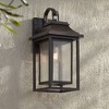 John Timberland Cecile 21" High Modern Box Lantern Outdoor Wall Light Fixture Mount Porch House Weatherproof Brown Bronze Finish Clear Glass Shade - 2 of 4