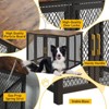 47 Inch Large Dog Crate Furniture, Decorative Dog Kennel Furniture for 110 Lbs Dogs, Heavy Duty Dog Cage Furniture with Top Opening, Latches - 4 of 4