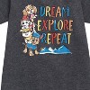 Girls' - Paw Patrol - Dream, Explore, Repeat Graphic Short Sleeve Fleece Dress - 2 of 4