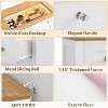 4 Drawer Wood Dresser for Bedroom, Wooden Simply Storage Cabinet, Chest of Drawers, Organizer Drawers with Anti-Tipping Device, White - 4 of 4