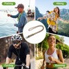 Unique Bargains Braided Soft Keychain ID Badges Lanyard with Metal Ring 3 Pcs - 4 of 4