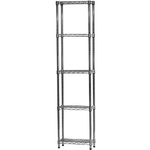 Shelving.com Chrome Wire Shelving with 5 Tier Shelves - - 1 of 2