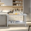 COZONY NSF Stainless Steel Table with Backsplash, Heavy Duty Commercial Kitchen Prep Table with Adjustable Under Shel - 3 of 4
