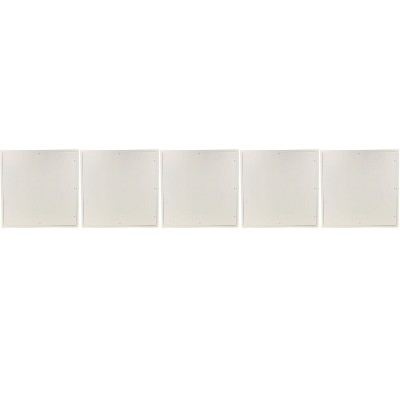 Acudor UF-5000 30 x 30 Inch Universal Flush Mount Access Panel Door Service Hatch with Stainless Steel Cam Latch & Concealed Hinge, White (5 Pack)