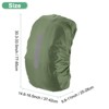 Unique Bargains Waterproof Backpack Rain Cover with a Vertical Reflective Strap for Hiking/Biking 1 Pc - 3 of 4