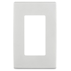 Leviton White 1 gang Plastic Decorator Screwless Wall Plate 1 pk - 1 of 1