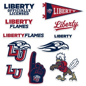 Liberty University 10ct Vinyl Large Deluxe Stickers Variety Pack - 1 of 4