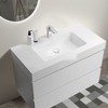 NicBex Floating Bathroom Vanity with Sink,Bathroom Sink Vanity with 2 Drawers,35.8 inch Bathroom Sink Cabinet without Drain and Faucet,Pre-assembled - 4 of 4