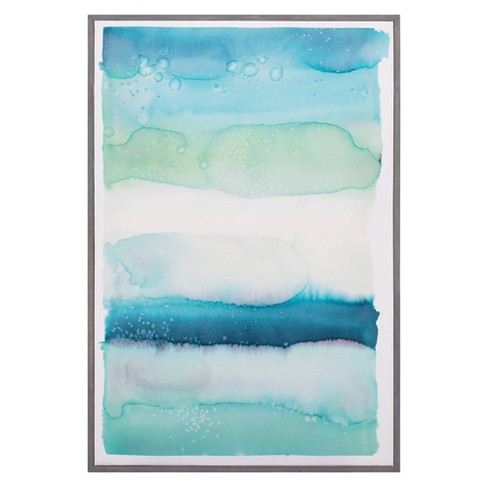 24 x 36 Watercolor Wash I by Natasha Marie Framed Wall Art Canvas - Fine  Art Canvas