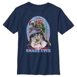 Boy's GI Joe Christmas Snake Eyes Season's Greetings T-Shirt - 1 of 4