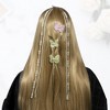 Unique Bargains Long Tassel Faux Pearl Hair Chain 2Pcs - 3 of 4