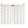 Kate Aurora Set of 2 Linen Colored Trellis Rod Pocket Kitchen Curtain Tiers - 36 in. Long - 2 of 3