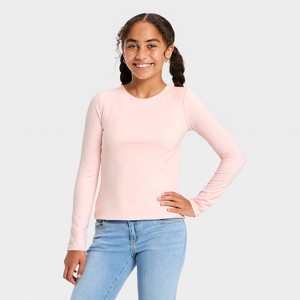 Girls' Long Sleeve Super Soft T-Shirt - art class™ - 1 of 3