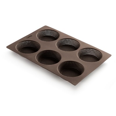 Lekue Silicone 11 Cavity Mini Muffin Baking Mold, Red : Target