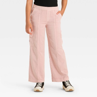 Girls' Pull-On Wide Leg Cargo Pants - Cat & Jack™