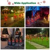 Yescom 2 Pcs Red Berries Tree Stake Christmas Pathway Decoration Waterproof for Garden Yard - 2 of 4