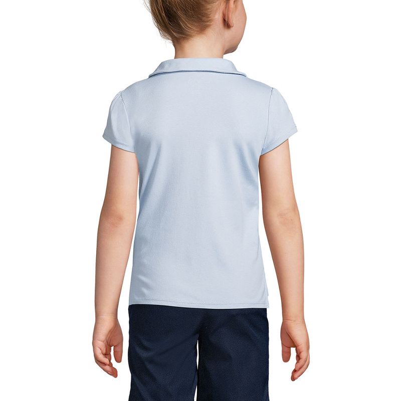 Lands' End Kids Short Sleeve Peter Pan Collar Polo Shirt, 4 of 6