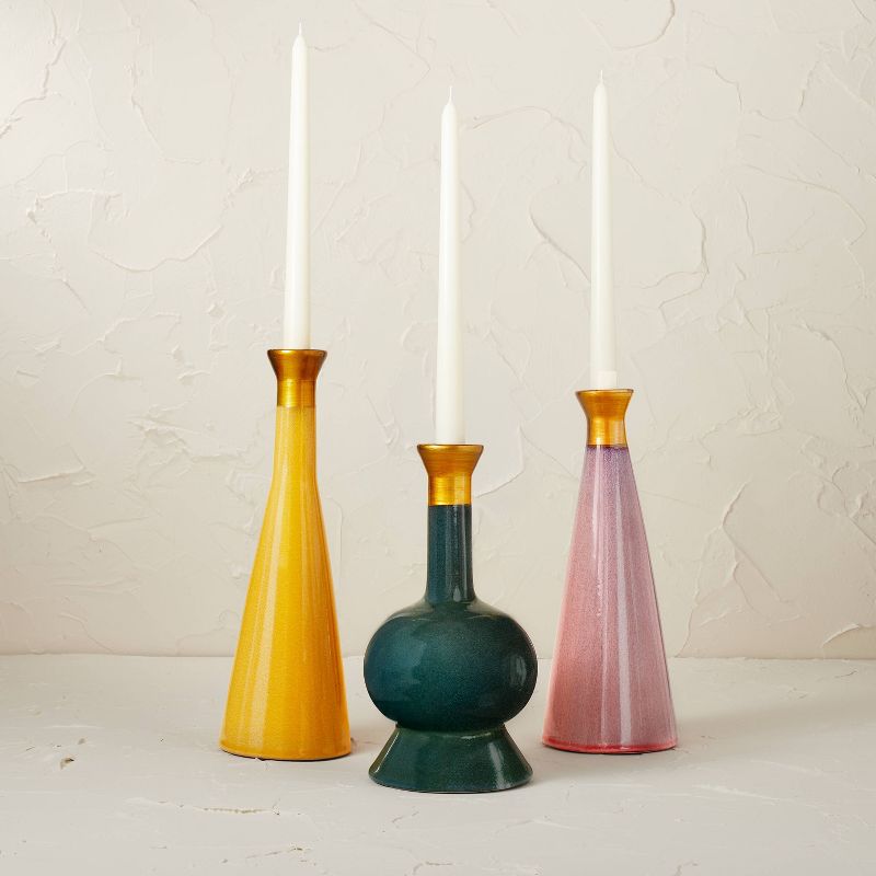 Teal Ceramic Candleholder - Opalhouse&#8482; designed with Jungalow&#8482;, 4 of 10