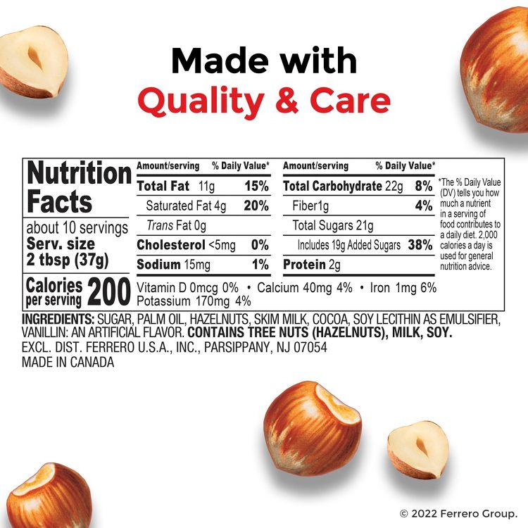Nutella Chocolate Hazelnut Spread - 13oz: Gluten-Free, No Artificial Colors, 2 of 7