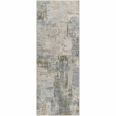 Hauteloom Elina Textured Abstract Rug with Fringes